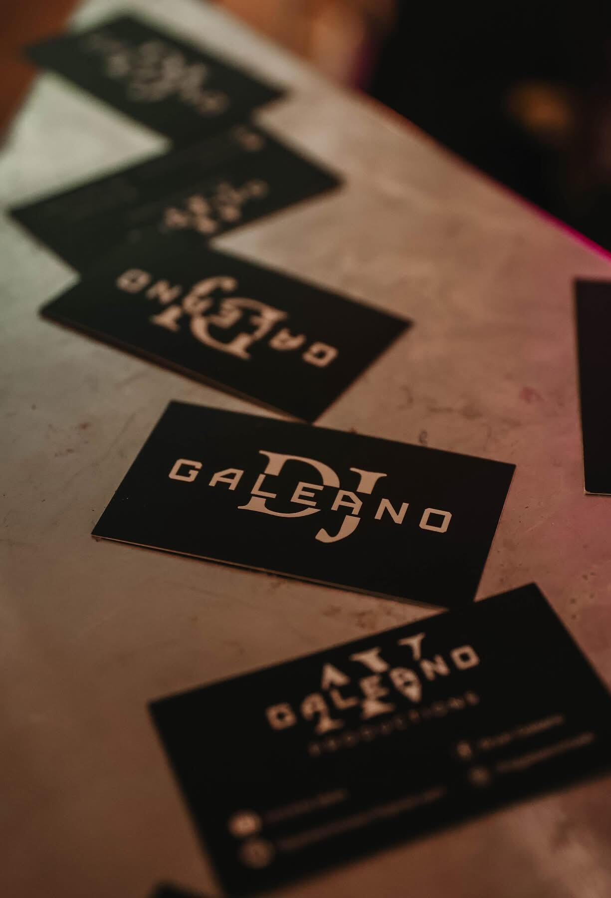 DJ Galeano Business Cards